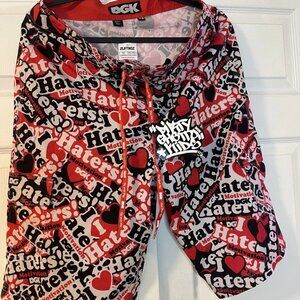 DGK (Dirty Ghetto Kids) “I ❤️ Haters” Men Board Shorts Size 32